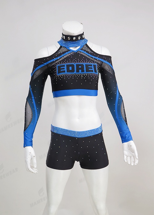 Royal Blue Allstar cheerleading uniforms