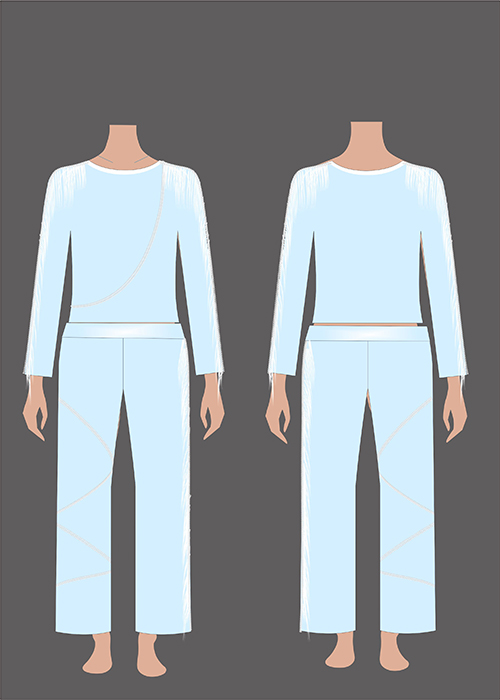 Boy Blue Color Majorette Uniforms