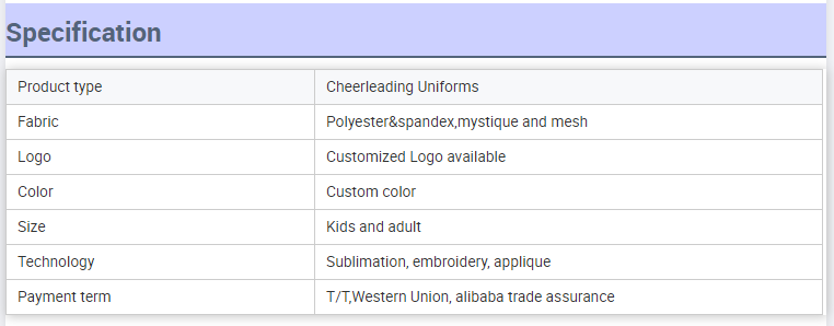 Boy Blue and Black Color Cheerleading Uniforms