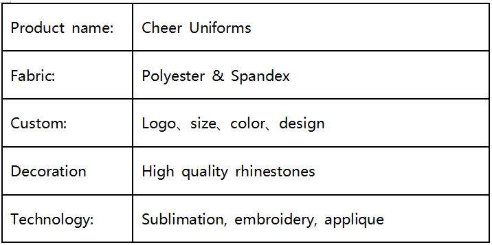 Black and Royal Blue Two-Piece Cheerleading Uniform